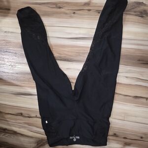 90 Degree By Reflex Black Lace Detail Pants